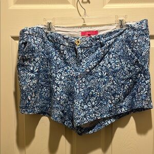 Lilly Pulitzer Floral Blue Women's Shorts